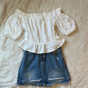 White crop top Express